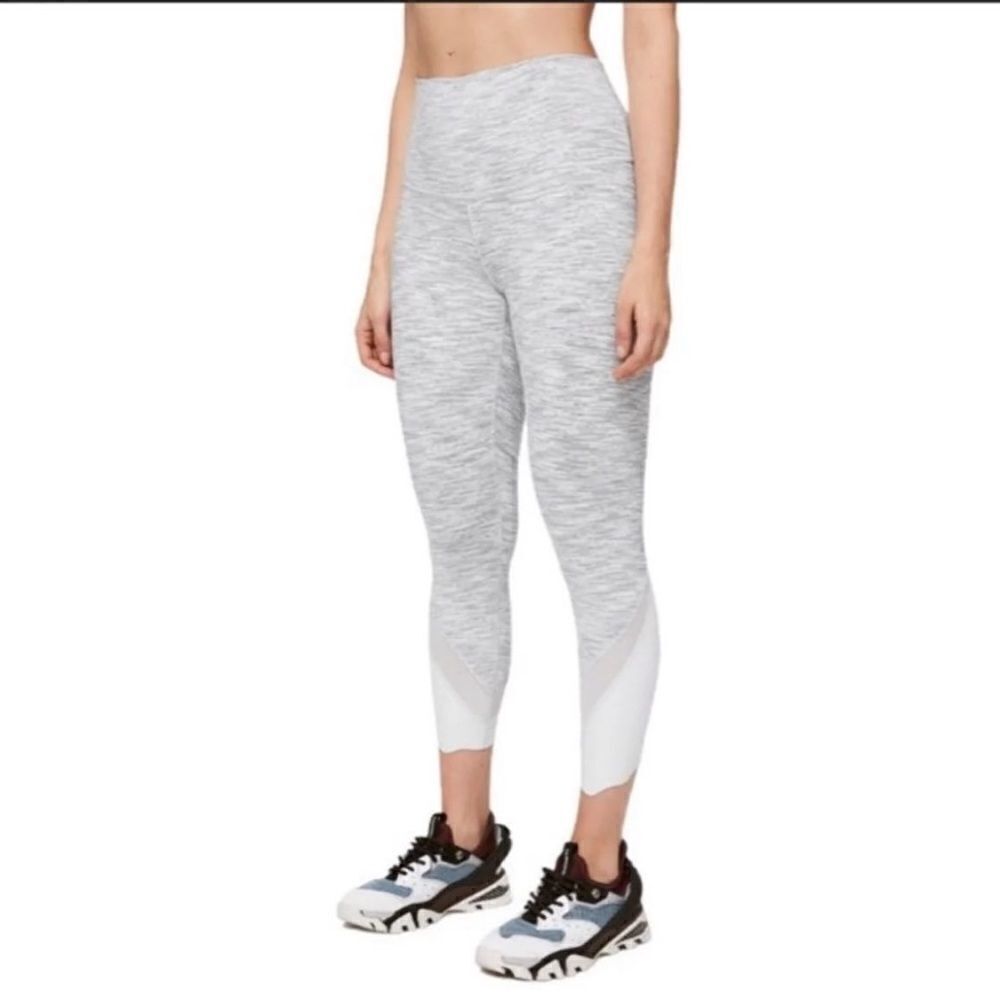 Lululemon Wunder Under crop color wee are from space Nimbus Battleship size 4